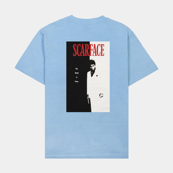 SP x Scarface Montana Mens Short Sleeve Shirt (Blue)