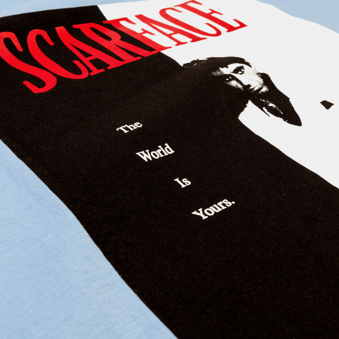 SP x Scarface Montana Mens Short Sleeve Shirt (Blue)
