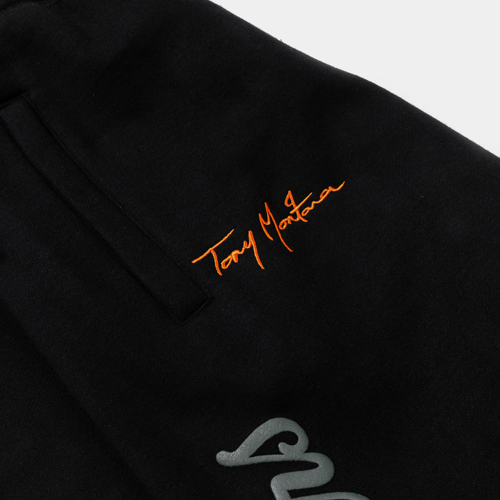 SP x Scarface Sunset Fleece Mens Sweatpants (Black/Orange)