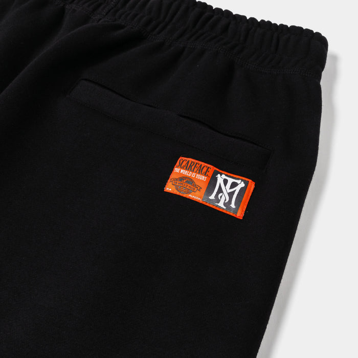 SP x Scarface Sunset Fleece Mens Sweatpants (Black/Orange)