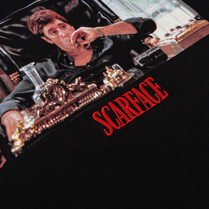 SP x Scarface Tony Montana Mens Short Sleeve Shirt (Black/Red)