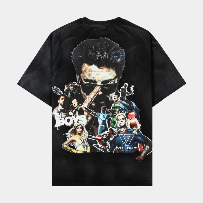 SP x The Boys Collage Washed Mens Short Sleeve Shirt (Grey/White)
