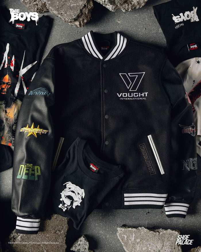 SP x The Boys Vought Varsity Mens Jacket (Black/White)