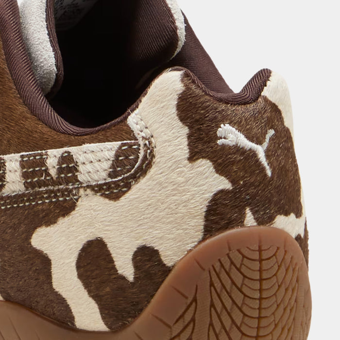 Speedcat Cow Print Womens Lifestyle Shoes (Chocolate Brown/Gum)