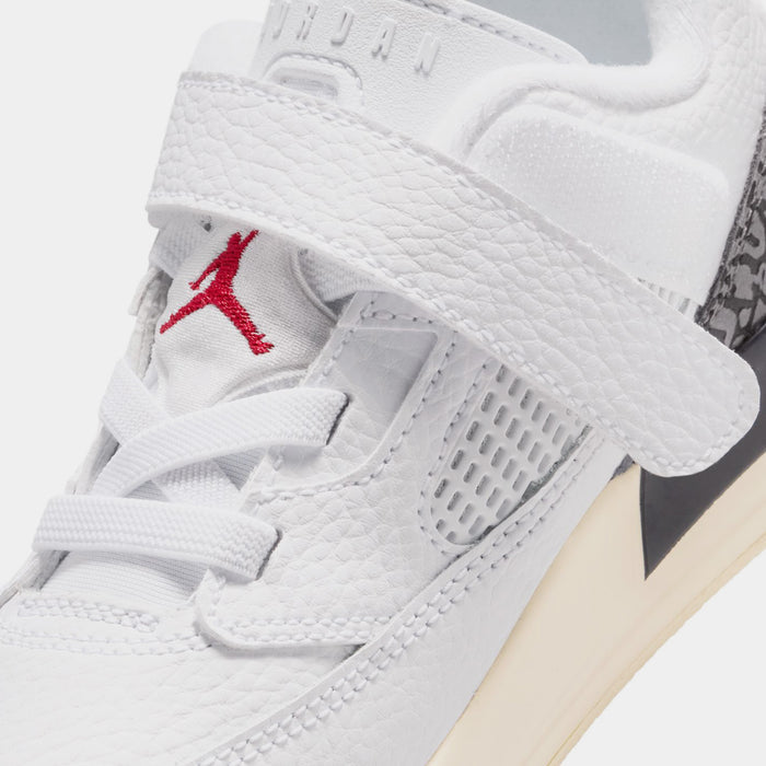 Spizike Low Do The Right Thing Preschool Basketball Shoes (White/Varsity Red/Coconut Milk/Black)