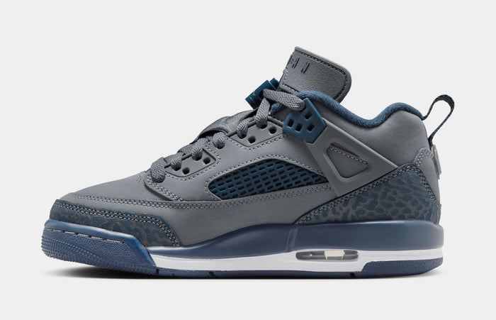 Spizike Low Flint Grade School Basketball Shoes (Flint/University Blue/White/Navy)