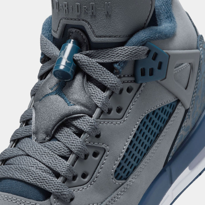 Spizike Low Flint Grade School Basketball Shoes (Flint/University Blue/White/Navy)