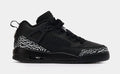 Spizike Low Grade School Basketball Shoes (Black/Metallic Silver)