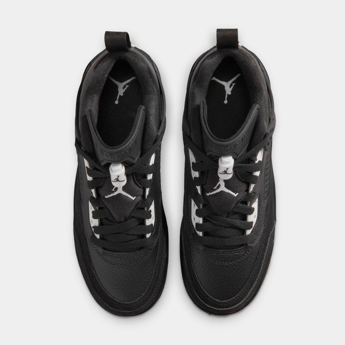 Spizike Low Grade School Basketball Shoes (Black/White/White/Anthracite)