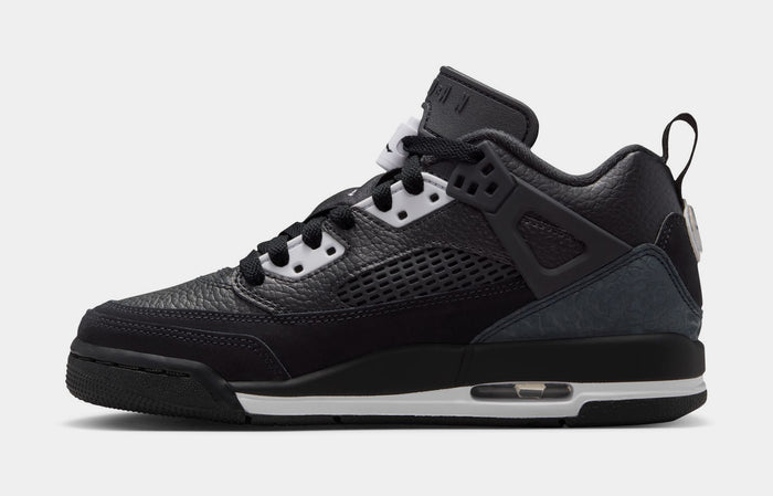Spizike Low Grade School Basketball Shoes (Black/White/White/Anthracite)