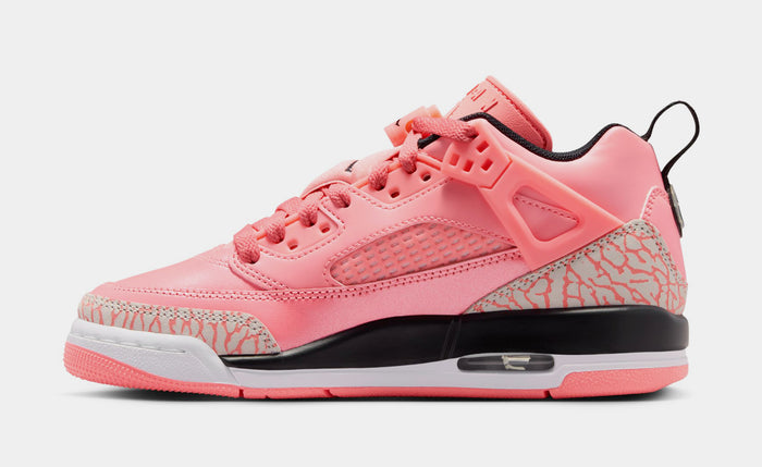 Spizike Low Grade School Basketball Shoes (Pink Gaze/Pink Gaze/White/Black)