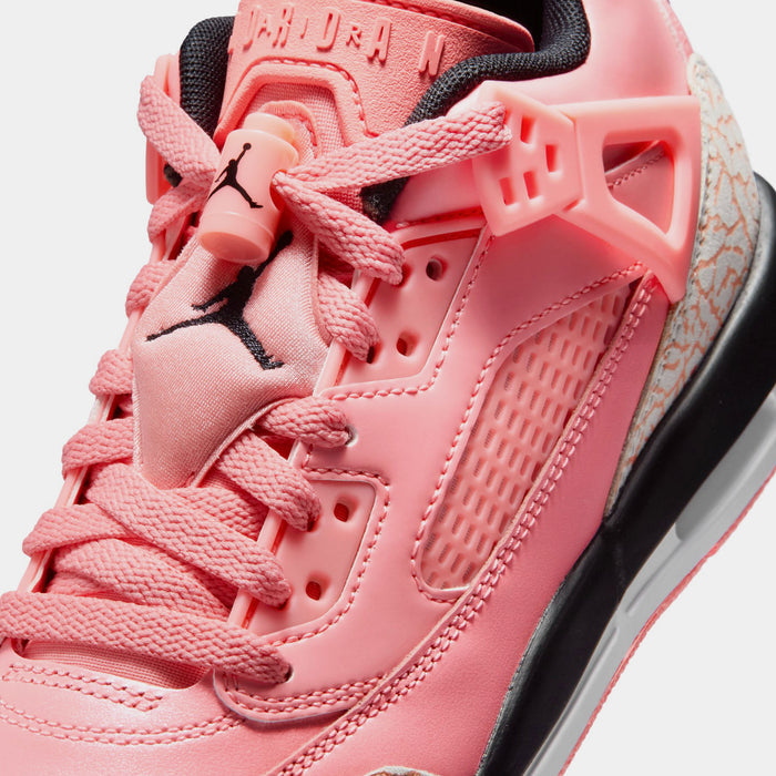 Spizike Low Grade School Basketball Shoes (Pink Gaze/Pink Gaze/White/Black)