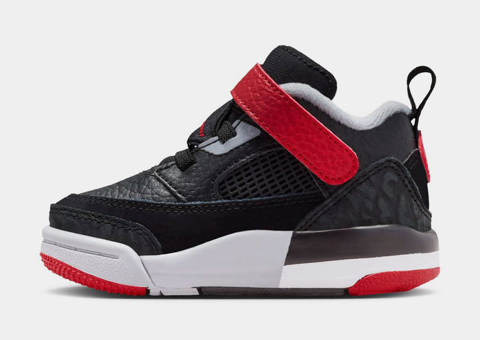 Spizike Low Infant Toddler Basketball Shoes (Black/Gym Red/Wolf Grey/White)