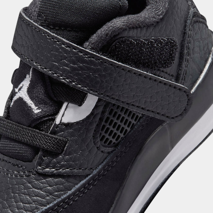 Spizike Low Infant Toddler Basketball Shoes (Black/White/White/Anthracite)