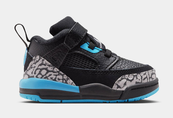 Spizike Low Infant Toddler Basketball Shoes (Black/Wolf Grey/Gamma Blue)