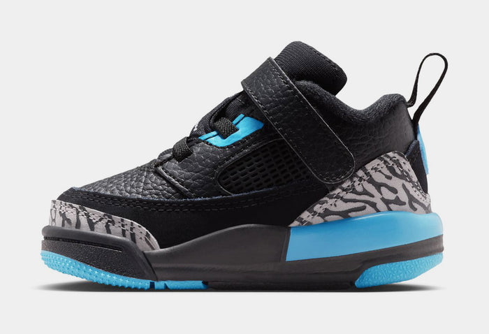 Spizike Low Infant Toddler Basketball Shoes (Black/Wolf Grey/Gamma Blue)