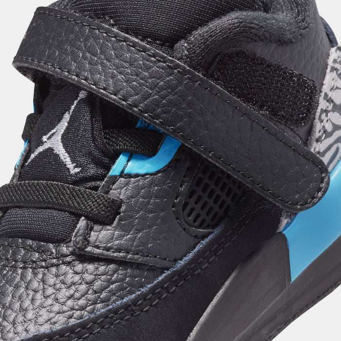 Spizike Low Infant Toddler Basketball Shoes (Black/Wolf Grey/Gamma Blue)