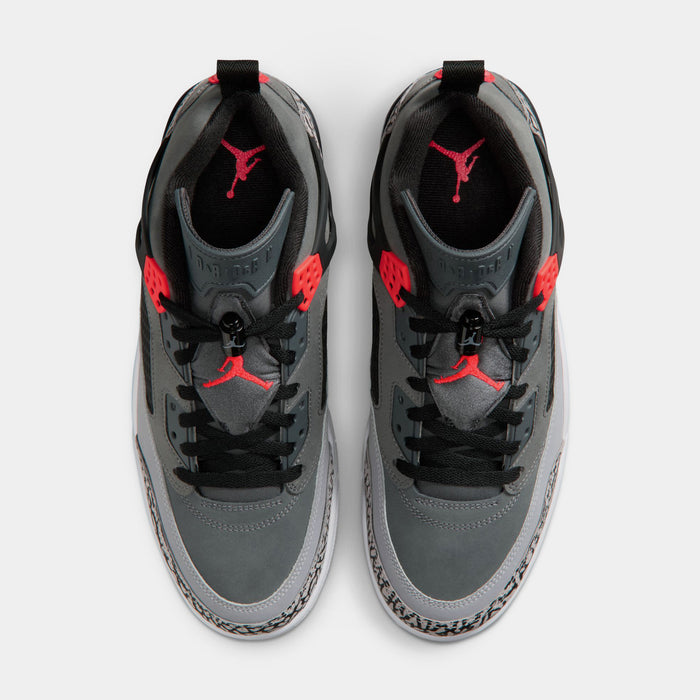 Spizike Low Infrared Mens Basketball Shoes (Dark Grey/Infrared/Black)