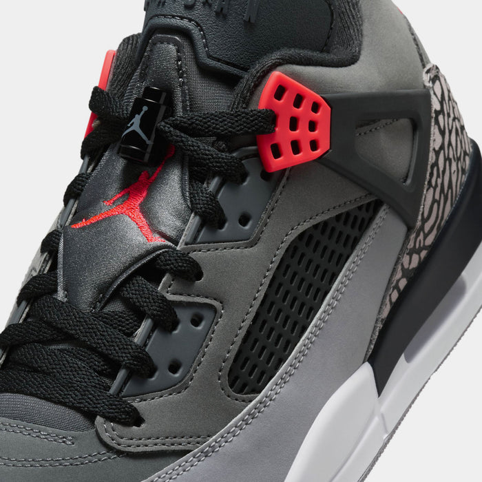 Spizike Low Infrared Mens Basketball Shoes (Dark Grey/Infrared/Black)