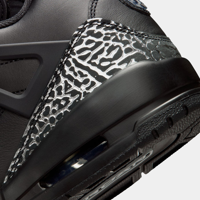 Spizike Low Mens Basketball Shoes (Black/Black/Metallic Silver)