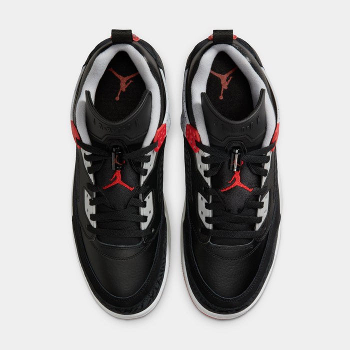 Spizike Low Mens Basketball Shoes (Black/Gym Red/Wolf Grey/White)