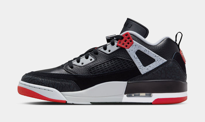 Spizike Low Mens Basketball Shoes (Black/Gym Red/Wolf Grey/White)