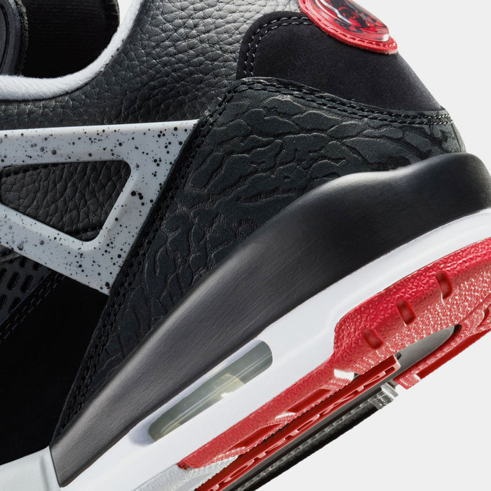 Spizike Low Mens Basketball Shoes (Black/Gym Red/Wolf Grey/White)