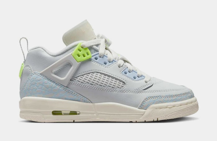 Spizike Low Photon Dust Volt Grade School Basketball Shoes (Photon Dust/Sail/Coconut Milk/Volt)