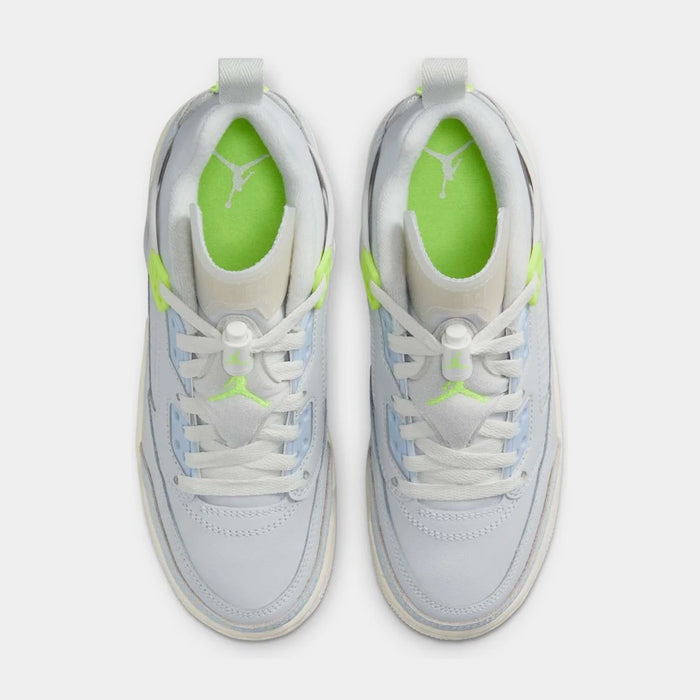 Spizike Low Photon Dust Volt Grade School Basketball Shoes (Photon Dust/Sail/Coconut Milk/Volt)