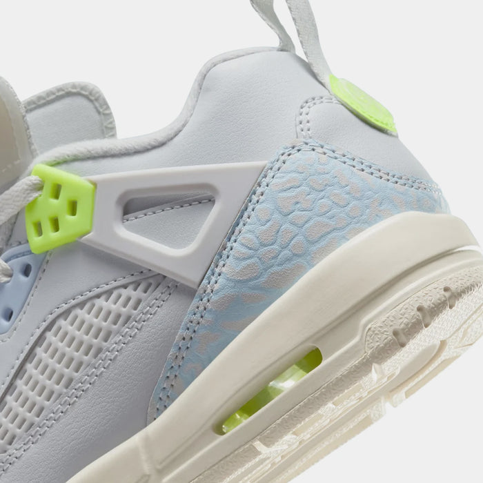 Spizike Low Photon Dust Volt Grade School Basketball Shoes (Photon Dust/Sail/Coconut Milk/Volt)