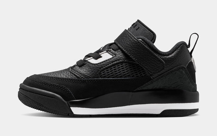 Spizike Low Preschool Basketball Shoes (Black/White/Anthracite/White)