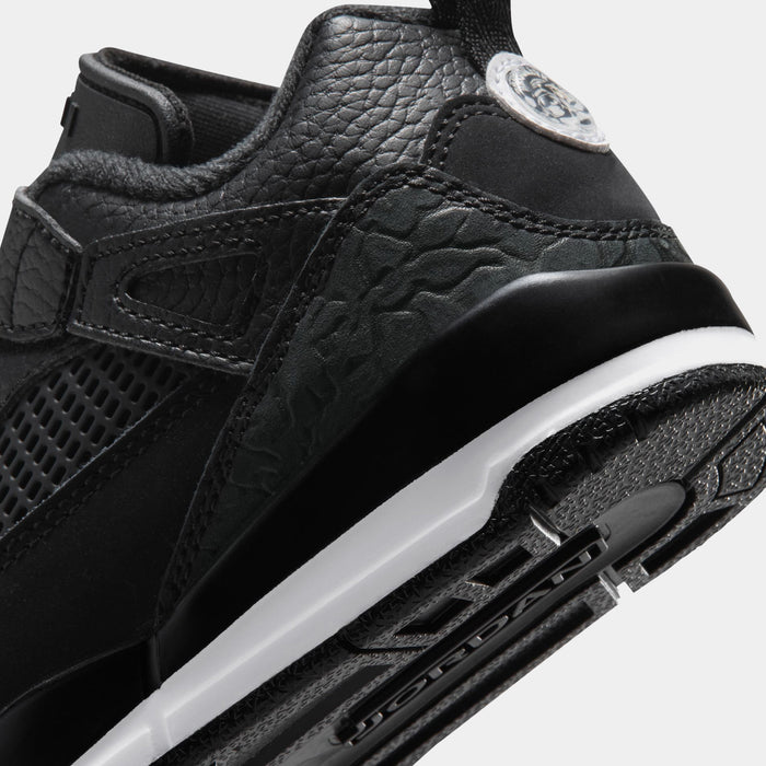 Spizike Low Preschool Basketball Shoes (Black/White/Anthracite/White)