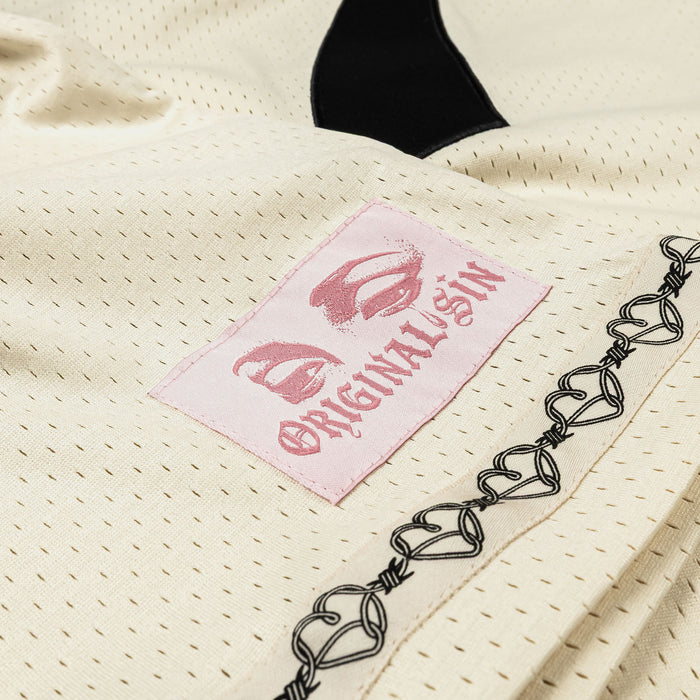 Spoiled Angel Mesh Womens Jersey (Cream/Pink)