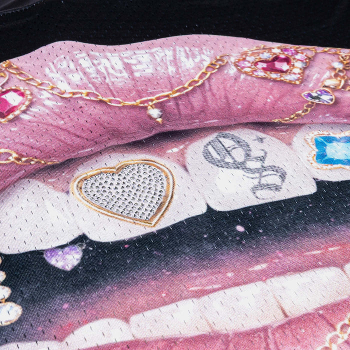 Spoiled Lips Mesh Womens Jersey (Black/Pink)