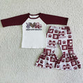 Sport  Team Long sleeve bell bottom pants outfits  6 A4-2