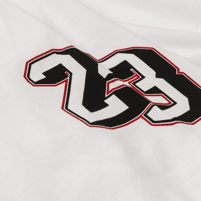 Sports Club Grade School Short Sleeve Shirt (White/Red)