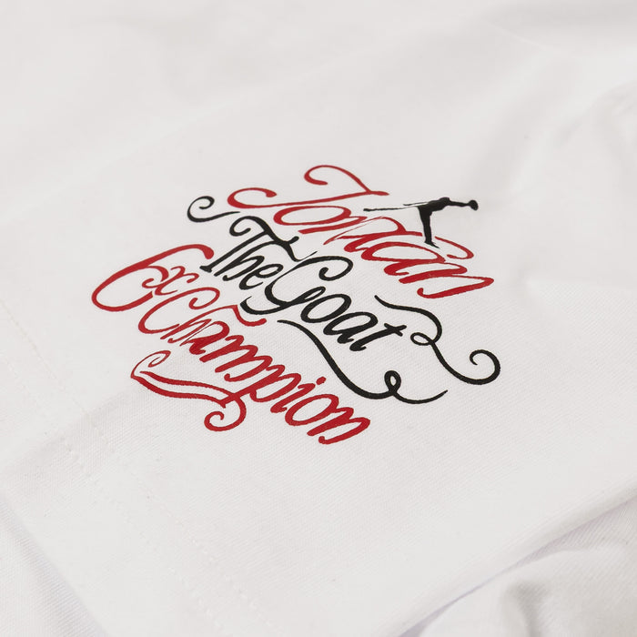 Sports Club Grade School Short Sleeve Shirt (White/Red)