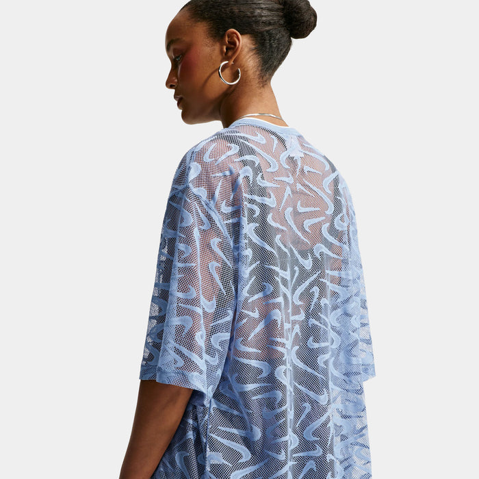 Sportswear Chill Lace Oversized Womens Jersey (Work Blue/Gridiron/White)