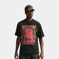Sportswear Good Vs Evil Loose Mens Short Sleeve Shirt (Black/Red)