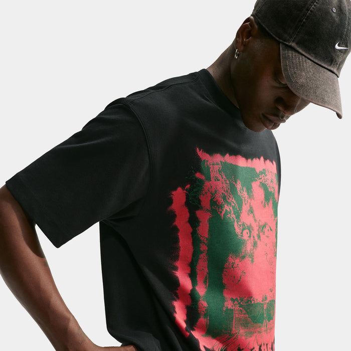 Sportswear Good Vs Evil Loose Mens Short Sleeve Shirt (Black/Red)