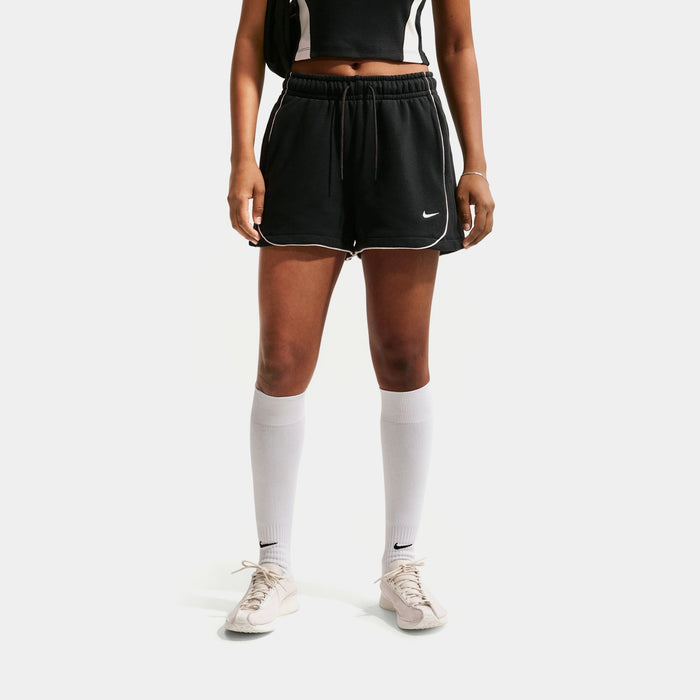 Sportswear Loose Mid Rise 3" Fleece Womens Shorts (Black/Black/Chalk/Sail)