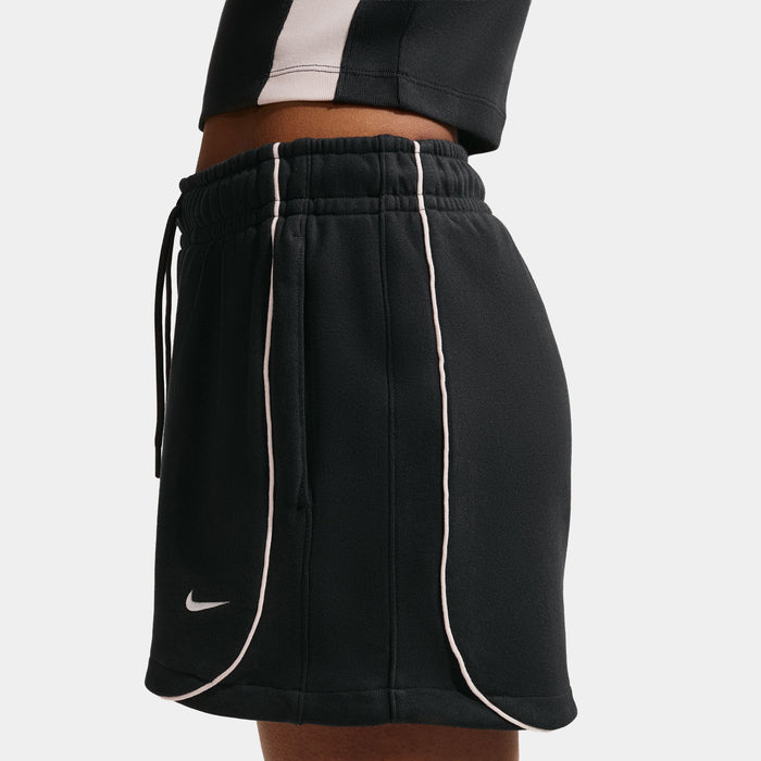 Sportswear Loose Mid Rise 3" Fleece Womens Shorts (Black/Black/Chalk/Sail)