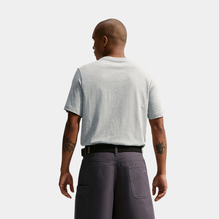 Sportswear Mens Short Sleeve Shirt (Heather Dark Grey/Basic Grey)