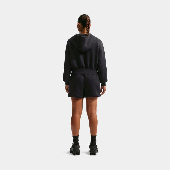 Sportswear Phoenix Fleece Mid Rise 4" Womens Shorts (Black/Sail)