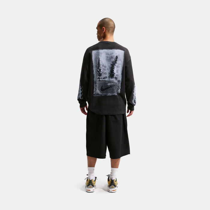Sportswear Thermal Top Mens Long Sleeve Shirt (Off Noir)