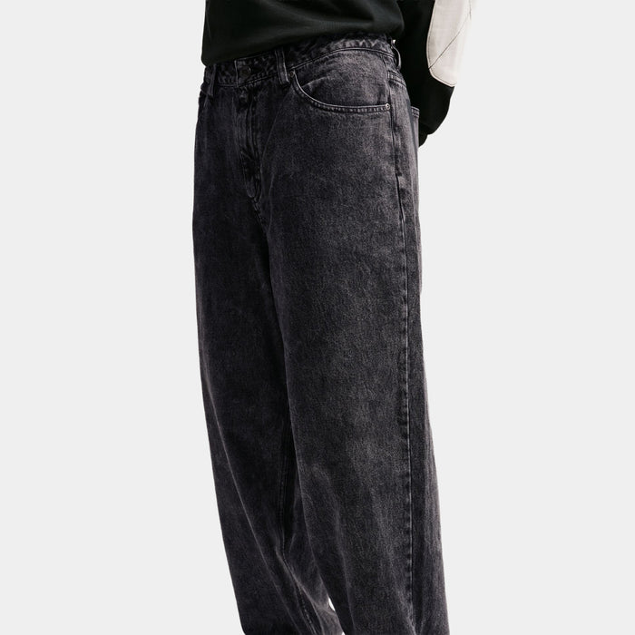 Sportwear Denim Mens Pants (Black/Safety Orange)