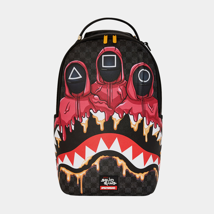 Squid Game Henchmen Mens Backpack (Grey/Red)