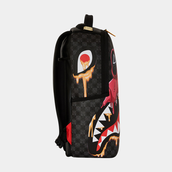 Squid Game Henchmen Mens Backpack (Grey/Red)