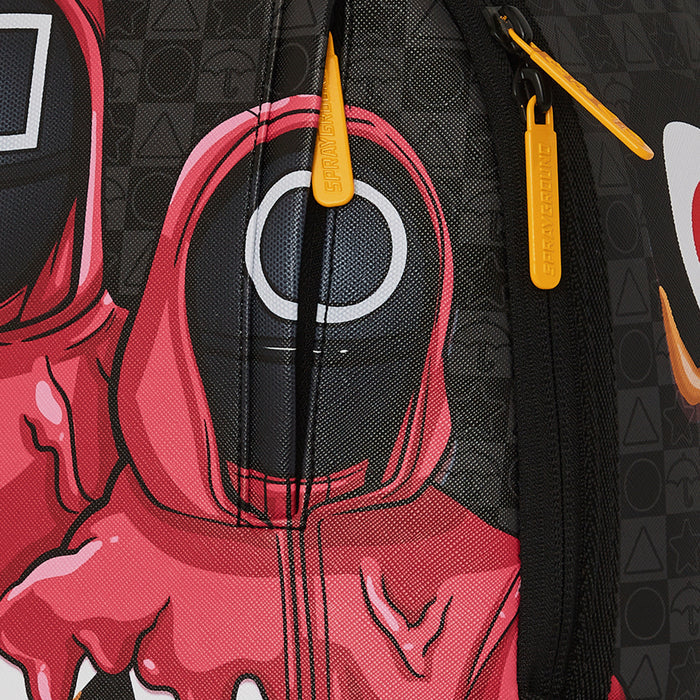 Squid Game Henchmen Mens Backpack (Grey/Red)