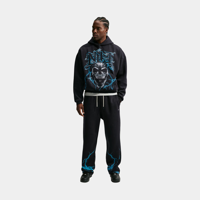 Standard Issue Brushed Basketball Fleece Mens Pants (Black/Light Current Blue/Pale Ivory)